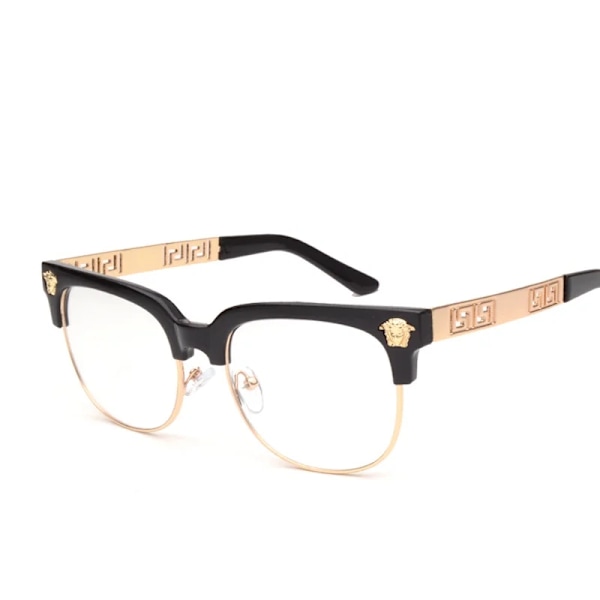 Klassinen pää aurinkolasit trendikäs neliökehys silmälasit metalli ontto temppelit miesten aurinkolasit mukautettu logo lasit C8 fashion sunglasses