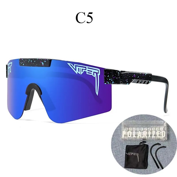 00 Ny ankomst  Anpassad logotyp polariserade fotokromiska solglasögon Tr90 Uv-skydd Cykelglasögon C5 UV protected sunglasses