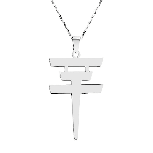 Cxwind Tokio Hotel Halskæde Rustfrit Stål Tokio Hotel Vedhæng Logo Bill Kaulitz Logo Symbol Halskæde