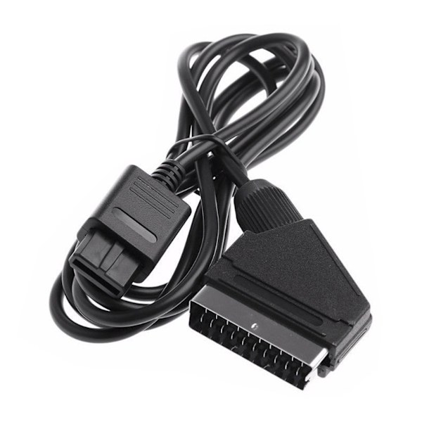 AV-kaapeliyhdistysjohtotarvikkeet Universaali N64 SNES SFC GC AV-kaapeli Musta
