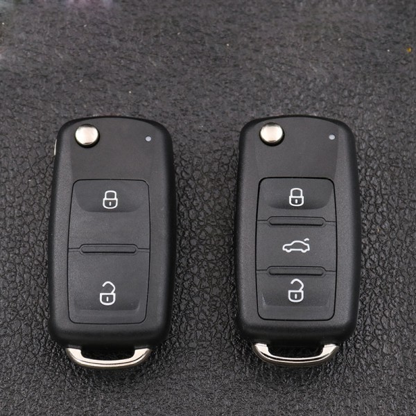 Bil fjernbetjening nøgleskal, til vw bora golf jetta polo caddy eos tiguan touran skoda rapid superb octavia yeti fabia sæde for SEAT 2 Buttons