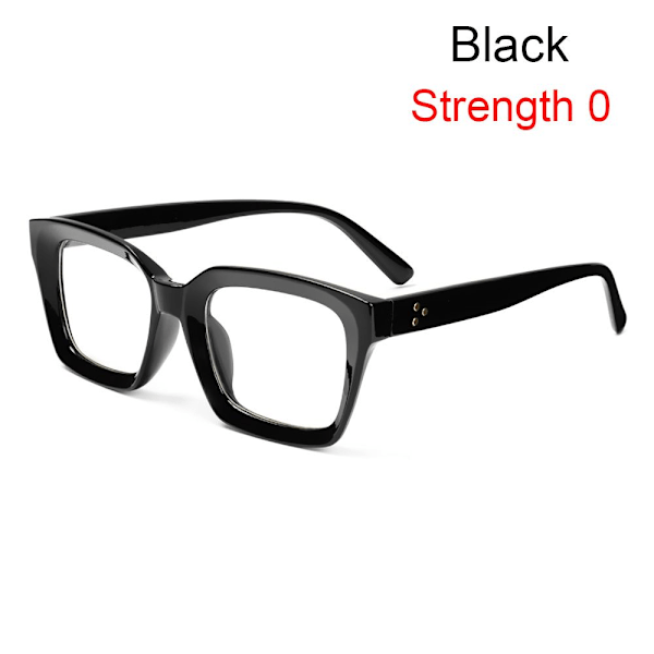 Læsebriller Presbyopia Briller SORT STYRKE 0 STYRKE sort black Strength 0-Strength 0