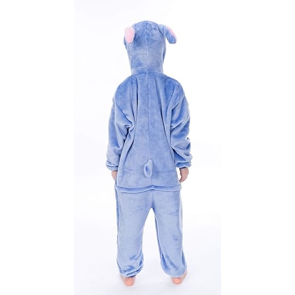 Unisex Barn- og Voksen Dyre Onesie med Hetter - Supersmyk Flanell Kostyme