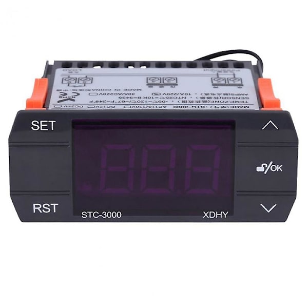 Stc-3000 110v-220v 30a tryk digital temperaturstyring termostat med sensor kontrolværktøj