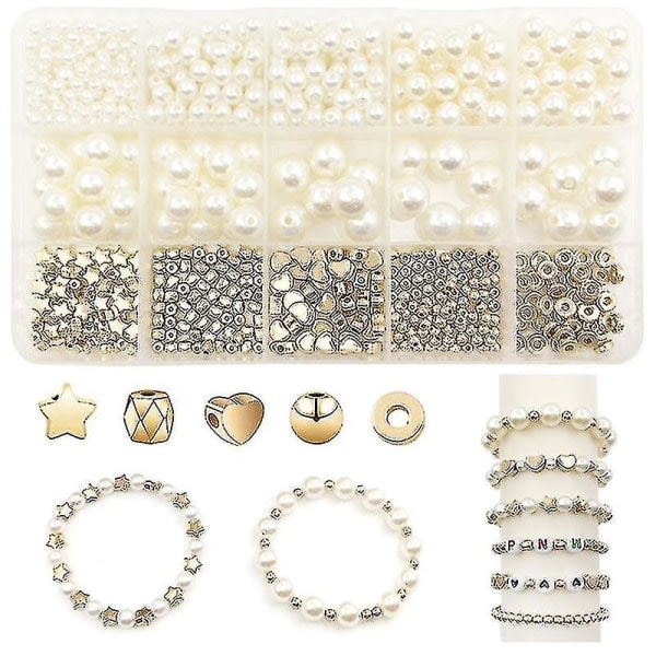 720 st Pärlpärlor för smyckestillverkning DIY Armband Halsband Öron