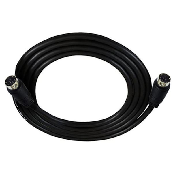Mini Din 9-polet han til 9-polet han o Input kabel 1m 2m 3m Kompat - Perfet Sort Black 3M