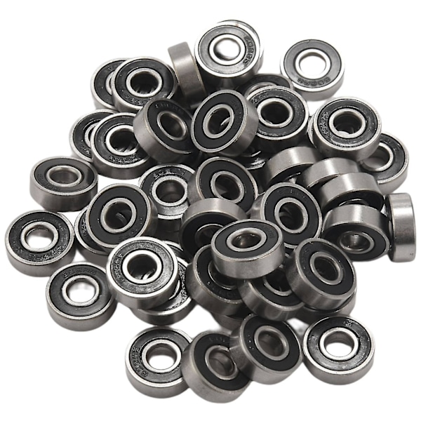 50 pcs/ set 608 2rs Ball bearings Abec-5 8x22x7 Mm deep groove carbon steel sealed ball bearings