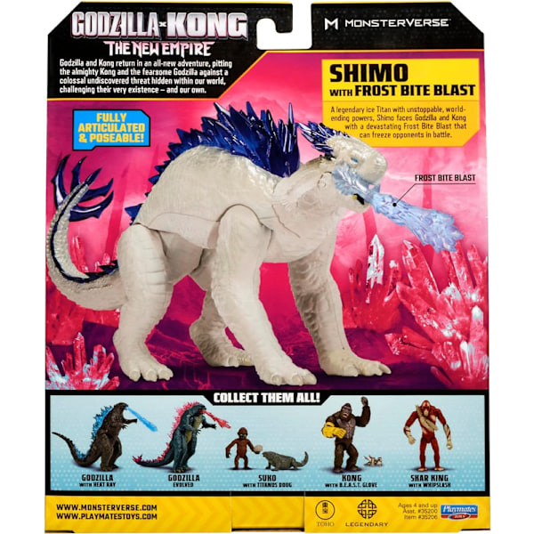 Godzilla x King Kong Giant Skar Actionfigur Legetøj Shimo Suko med Doug Actionfigur SHIMO