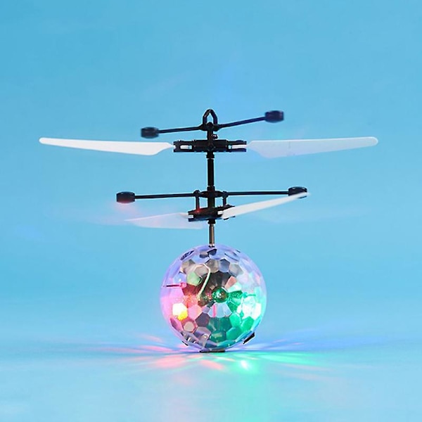 Hand Flying Ufo Crystal Ball Led Induction Control Hover Toy Helicopter db