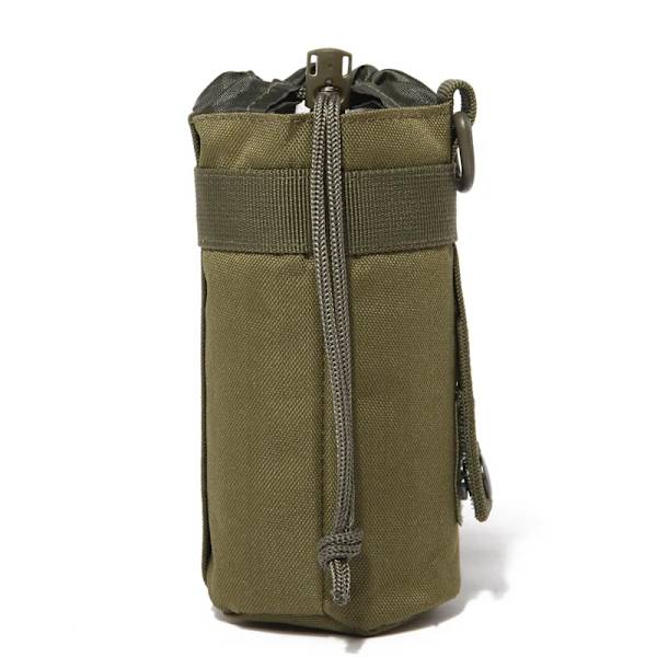 Taktisk Molle Vattenflaska Väska Militär Utomhus Camping Vandring Dragsko Vattenflaska Hållare Multifunktion Flaska Påse S Size Green