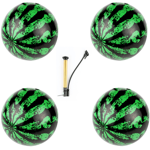 Oppustelige vandmelonbolde, 4 badebolde til voksne, udendørs,