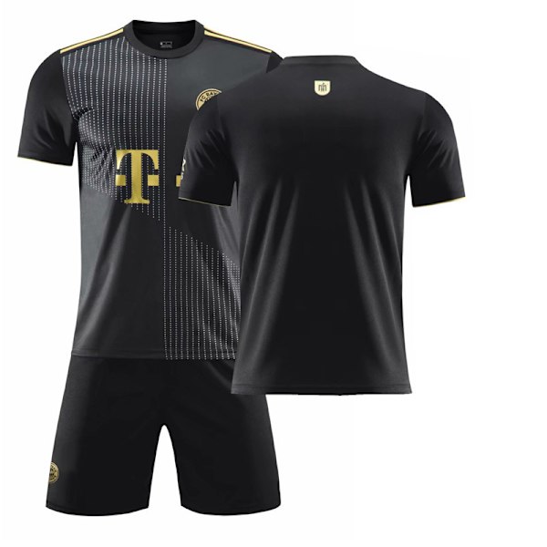 21-22 Bayern vieras musta nro 25 Muller pelipaita nro 9 Lewandowski jalkapalloasu nro 10 Sane kultakirjaimet Bayern away no number M#