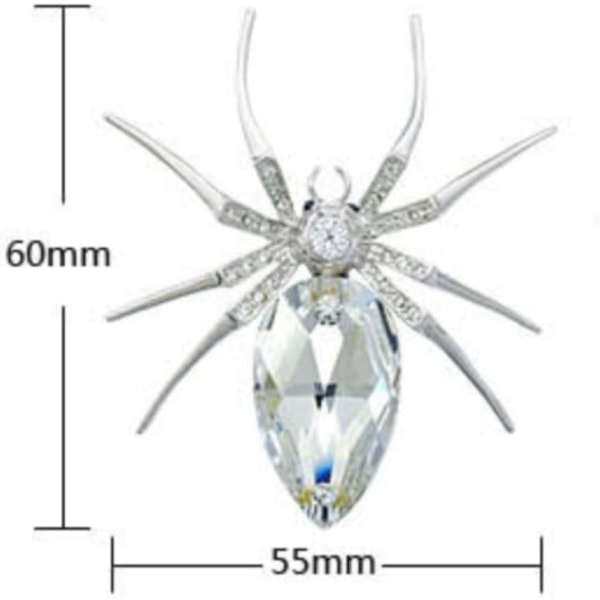 Brosch Broscher nål Rhinestone Crystal Spider Pins Broscher Stat