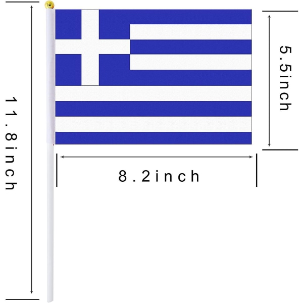 Pakke med 30 små mini-flagg, russiske flagg, parade- og festdekorasjoner, VM, festlige arrangementer, internasjonale høytider Greece