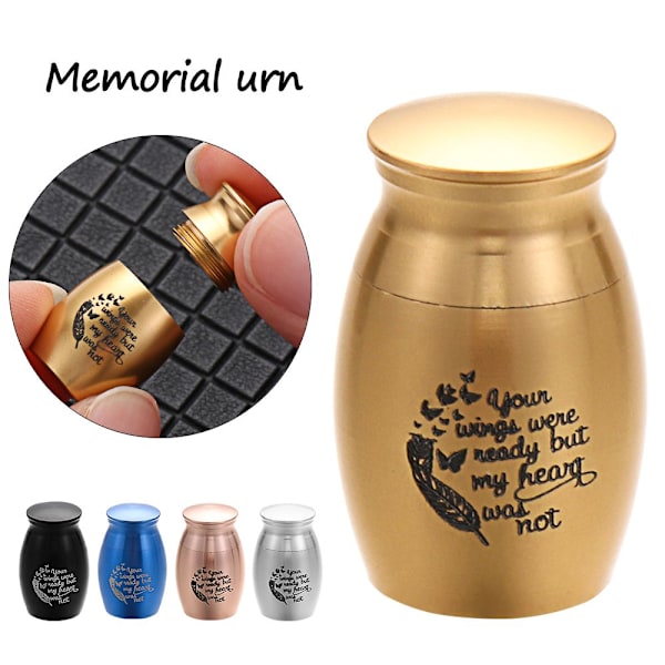Kremeringsurnor för husdjur Askhållare Souvenir SVART L