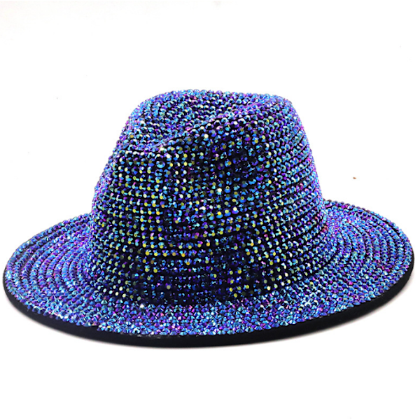 Fashion Sequin Fedora Hat Lilla purple S