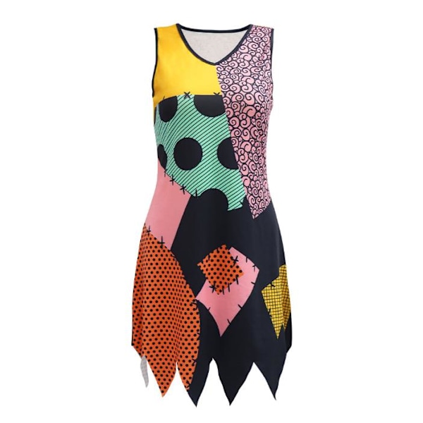 Nightmare Before Christmas Sally Cosplay Kostume til Kvinder Halloween Maskeraddrækt B B XL