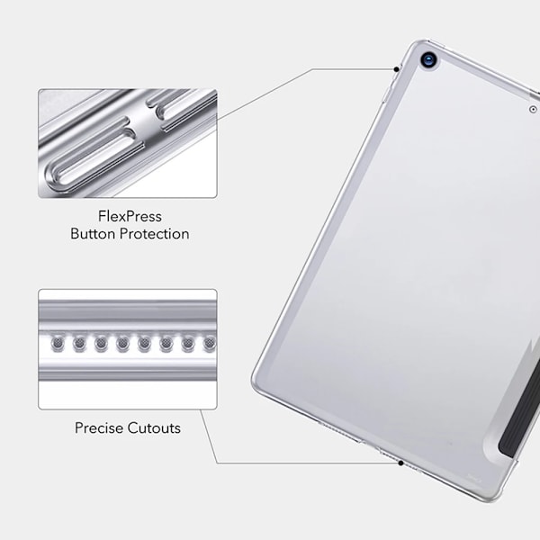 Fodral för iPad 9,7 tum 2017 2018 5:e 6:e generation A1822 A1823 A1893 A1954 Fodral för iPad Air 1/ 2 Fodral för iPad 6/5 2013 2014 år Fodral för iPad 5:e 9,7 2017 iPad 5th 9.7 2017 Black