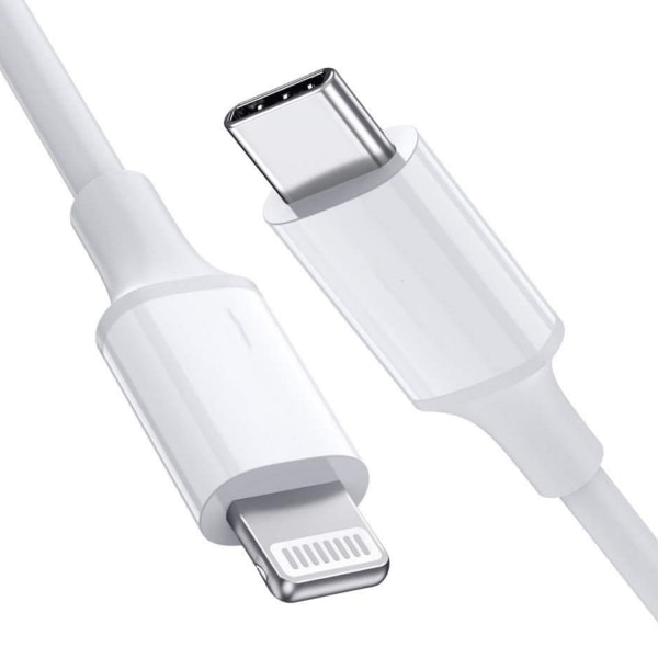 USB-C til Lightning Kabel iPhone Rask Lader 2M Hvit 10-pakning