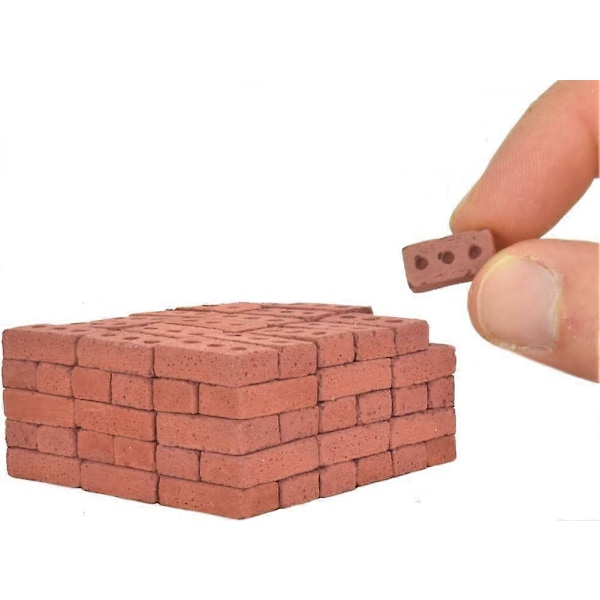 Tiilirakennusroolipelissä elinikäinen 1,6*0,8*0,45 cm Teko Leikkimuovia Rakennuspalikat (100 kpl