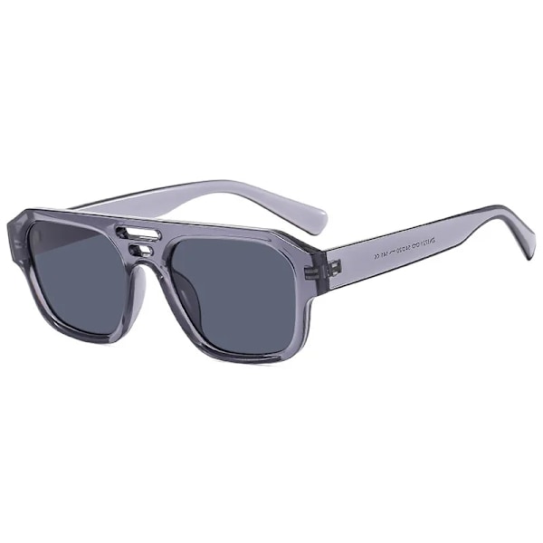 UNOC 2024 Fashion Brand designer Classic Retro Shades Luksus Oversized Plast Solbriller Kvadrat Mænd Custom Logo Solbriller Gray Sunglasses3541