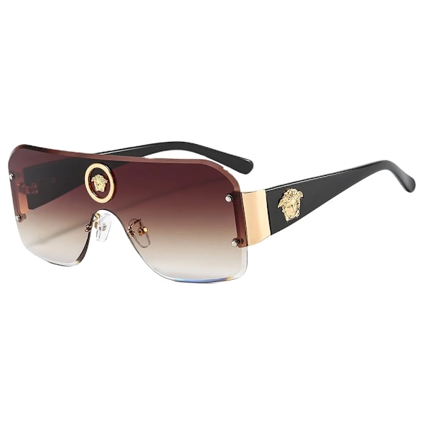 Personlige skønhedssolbriller i ét stykke med skrå kant, retro street foto ins solbriller fabrik engros C6 Fashion Sunglasses