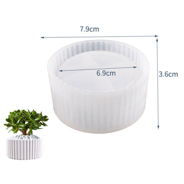 2 st Blomkruka Silikonform Betong Gipsform Silikonform Blomkruka Epoxihartsform Liten DIY Suckulenter Blomkruka Te Ljusstake (FQ)