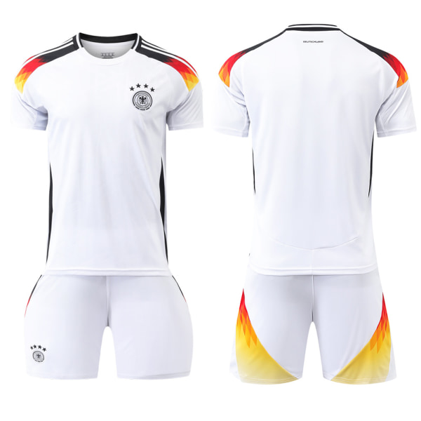 2024 Tyskland hjemme nr. 13 Muller EM-trøje 7 Havertz 8 Kroos fodbolduniform børnesæt til drenge No. 13 with socks + protective gear XL
