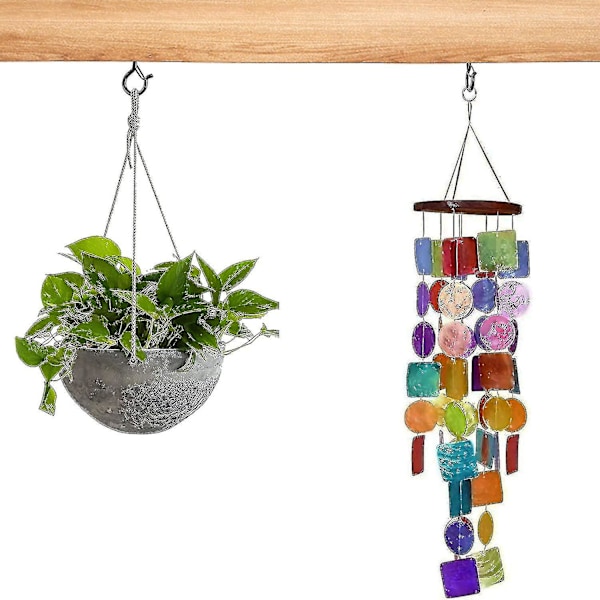 20 st Hängare, Skruvhakar för Utomhussträngljus, Säkerhetsspännesdesign, Lätt att Koppla Loss [DB] 20 pieces