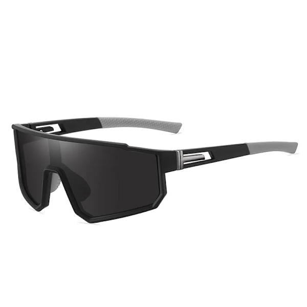 Nya herr- och damcykelglasögon för utomhusbruk, polariserade sportglasögon i storlek C1 Black Frame, Gray Patch