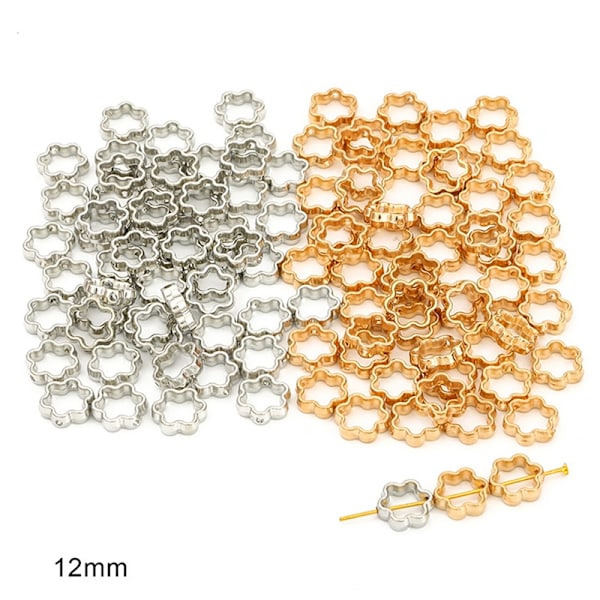 50pcs Two Hole B Beads Frame Spacer Beads DIY Necklace Bracelet - Perfect