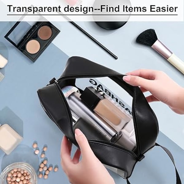Transparent necessär Toalettväska för resor PVC reseväska