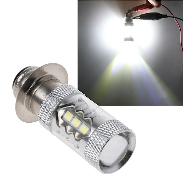 Bright PX15D H6 80W 6500K 16 LED-lys Sykkel Motorsykkel Frontlykt Frontlys Indikatorlampe Lamper