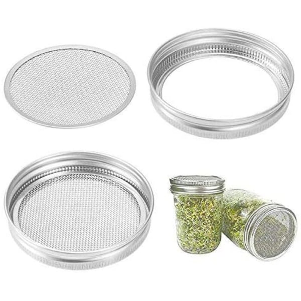 Spiringkrukke med rustfrit stål si-låg - 2 i 1 Super