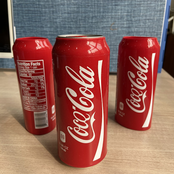 3 stk. Lykkebringende silikon Coca-Cola flaskedeksel Coca-Cola boks drikkebeskyttelse Coca-Cola koppdeksel, rød, 500 ml