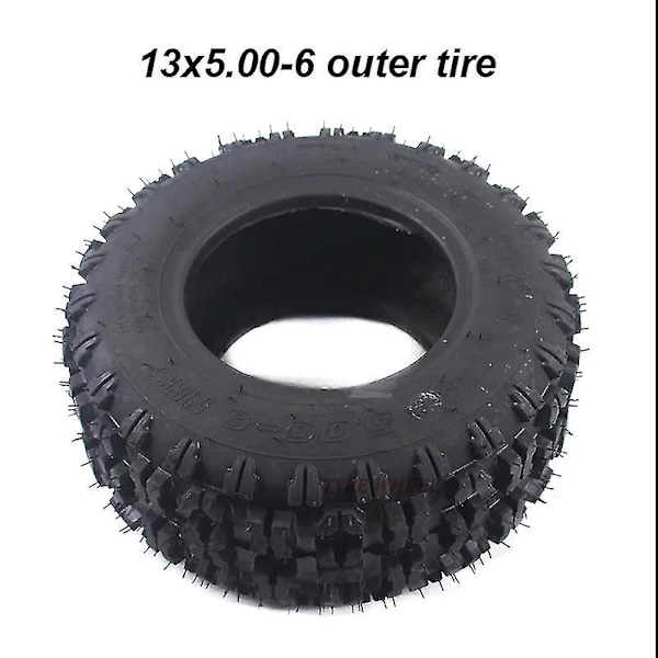 13 tuuman takarengas 13x5.00-6 sisärenkaalla ulkorengas 47cc 49cc pienelle ATV:lle Go Kartille Mini Quad Bike -lumikelkalle 13x5.00-6 outer tyre