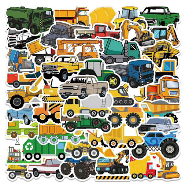 Stickers - Vehicles - 50 pcs multicolour