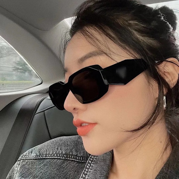 Trendy Shades Solbriller Større Rektangel Overdimensjonert Ramme Kvinner Menn Svart Tilpasset Hvit OEM LOGO Stil Tid Farge Black fashion