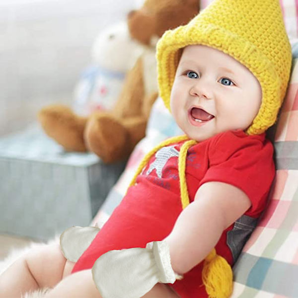 Baby vantar anti-scratch Baby vantar vinter tjock bomull