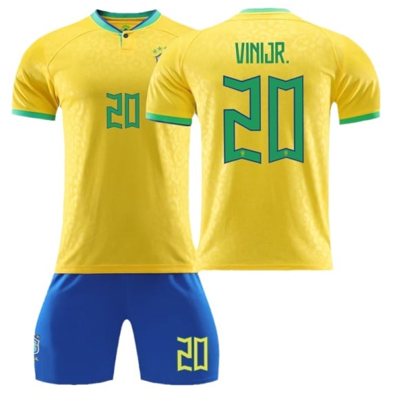 22-23 Brasilian kotipaita nro 10 Neymar 20 Vinicius 9 Charlesson 18 Jesus puku paita 2223 Brazil home number 10 #18