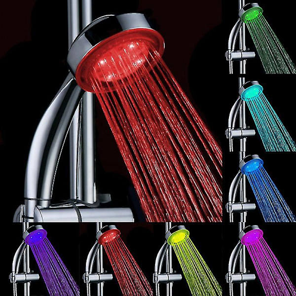 Barsinfi LED-dusch, 7-färgad handdusch