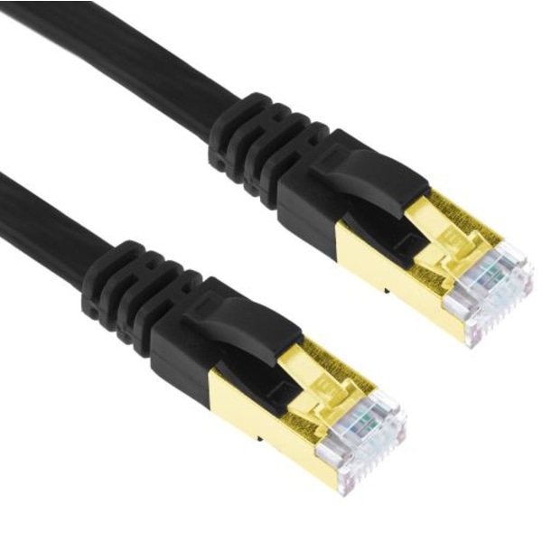 G-Shield 10m Ethernet-kabel Cat7 RJ45 LAN Nettverk Flatt Blind