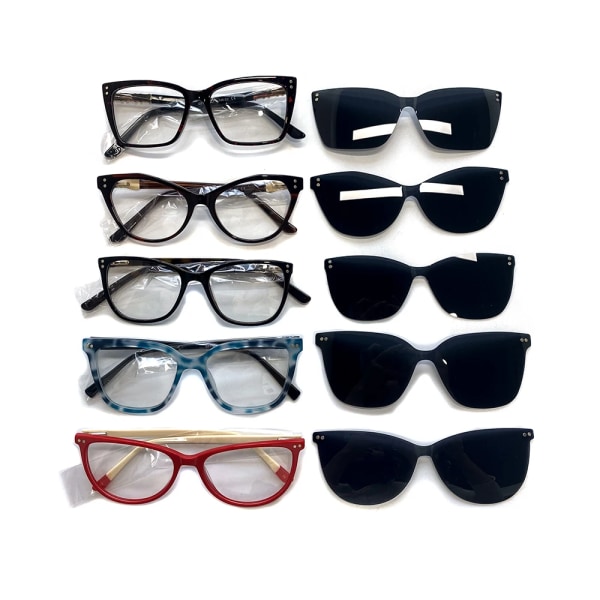 Moderne Unisex Acetate Solbriller Blandet Mænd og Kvinder Assorterede Farver Metalhængsel Smukke Solbriller Acetate Acetate sunglasses assorted models