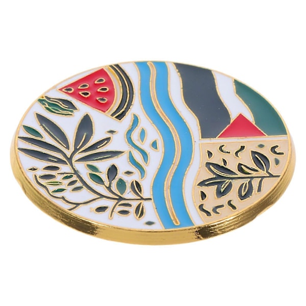 Emalj Slag Pins Set med Palestina Flagga Vattenmelon Broscher Emalj Badge För Kvinnor Flickor Bröllop Födelsedagsfest Tillbehör (FQ)