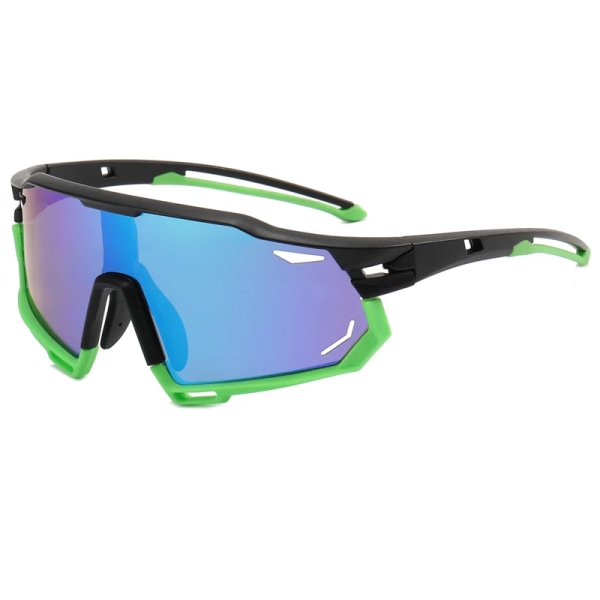 2024 Uv400 Spejl solbriller løb rejser cykel briller oem sport poloarized solbriller sølv linse sport solbriller C1 Clear-Dark Lenses