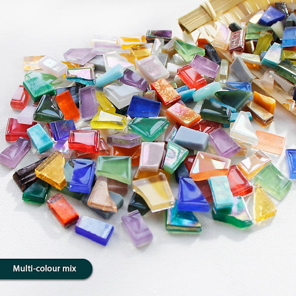 DIY Mosaik Fragment Oregelbunden Form Handgjord Sten Jade - Perfe Multi-colour mix