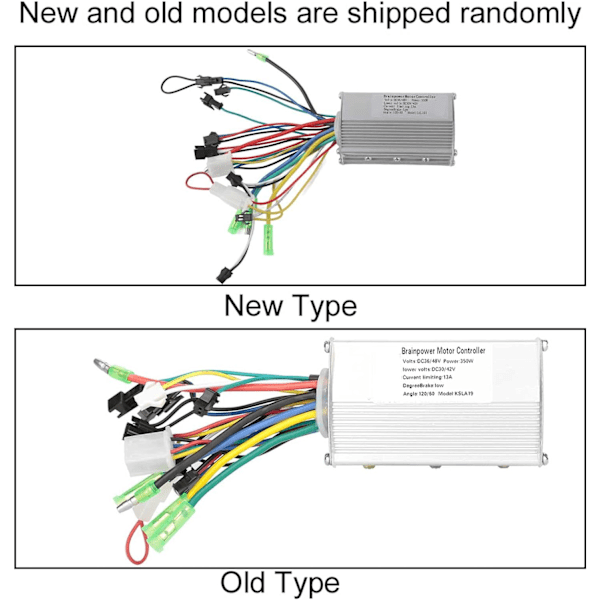 36V/48V 350W Borstlös Motorstyrenhet Hastighetskontroll Motor för Elektriska Cyklar och Scootrar