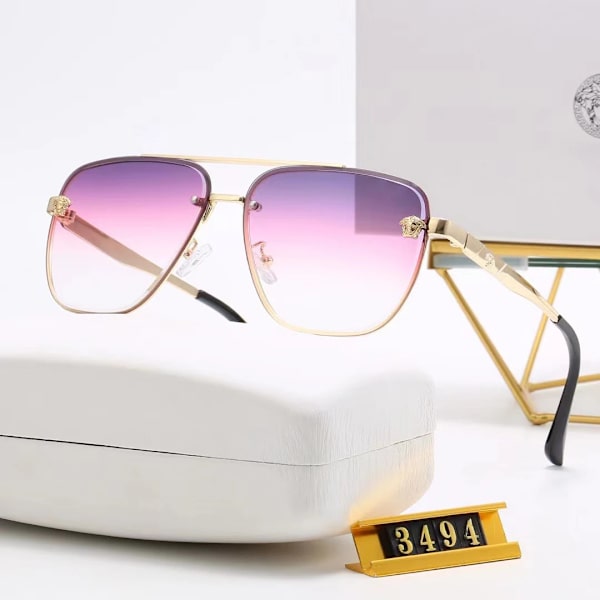 2024 Grossist Mode Lyx Överdimensionerade Polariserad Designer Solglasögon Kända Varumärken Skugga Solglasögon för Kvinnor och Män 3494-5 Sunglasses