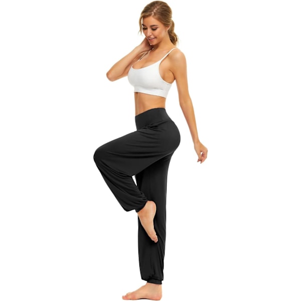 1 modal yoga byxor--svarta byxor
