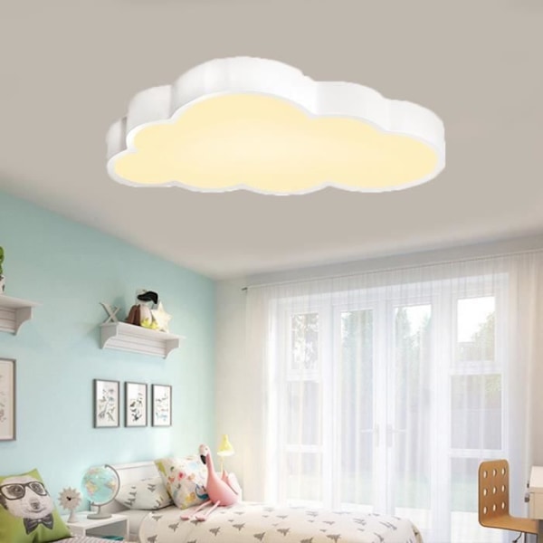 Clouds loftslampe - UISEBRT - 48W LED - dæmpbar - fjernbetjening - moderne børnelampe